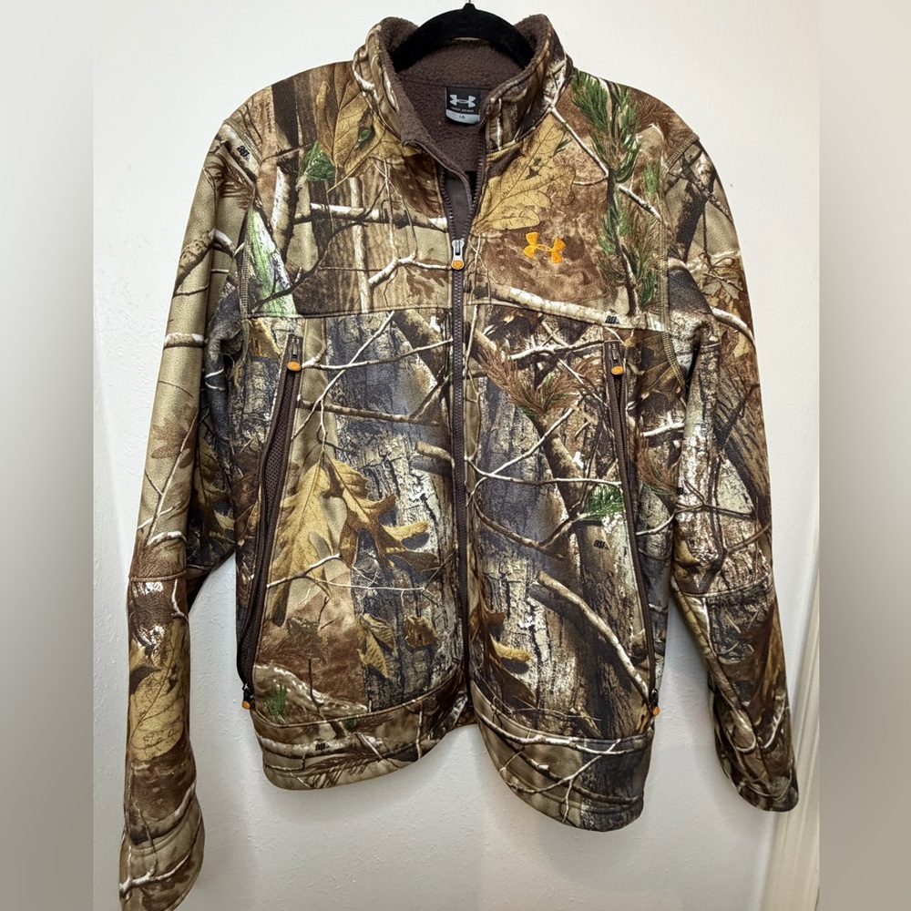 Under Armour Camouflage Hunting Full Zip Jacket Men's Size L